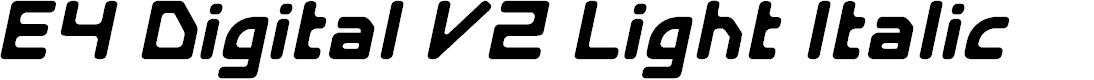 Preview image for E4 Digital V2 Light Italic