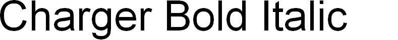 Preview image for Charger Bold Italic