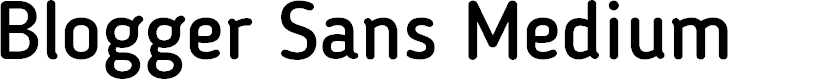 Preview image for Blogger Sans Medium
