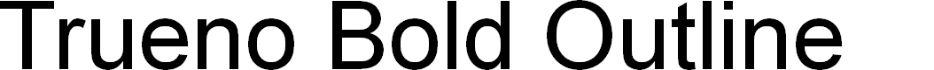 Preview image for Trueno Bold Outline