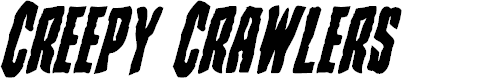 Preview image for Creepy Crawlers Bold Italic