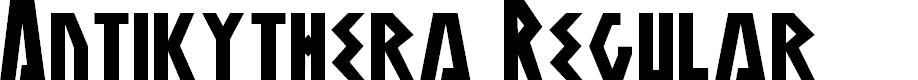 Preview image for Antikythera Regular