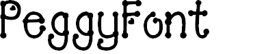 Preview image for PeggyFont Bold