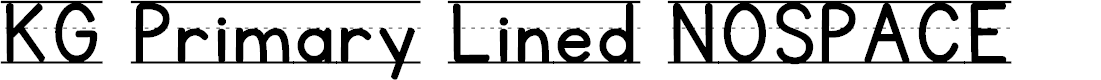 Preview image for KG Primary Lined NOSPACE