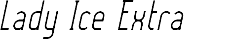 Preview image for Lady Ice - Light Italic