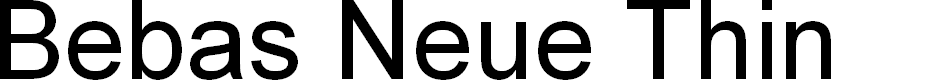 Preview image for Bebas Neue Thin