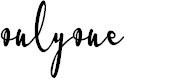 Preview image for onlyone Font