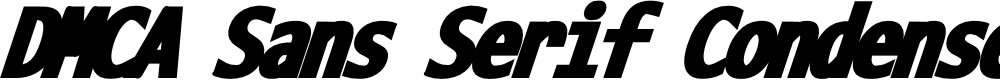 Preview image for DMCA Sans Serif Condensed Black Italic