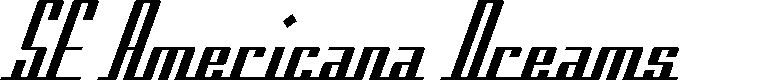 Preview image for SF Americana Dreams Font
