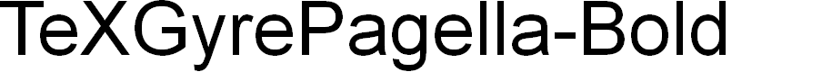 Preview image for TeXGyrePagella-Bold