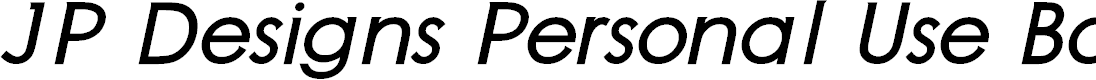 Preview image for JP Designs Personal Use Bold Italic
