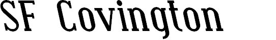 Preview image for SF Covington Rev Bold Italic