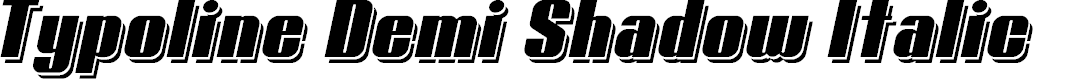 Preview image for Typoline Demi Shadow Italic