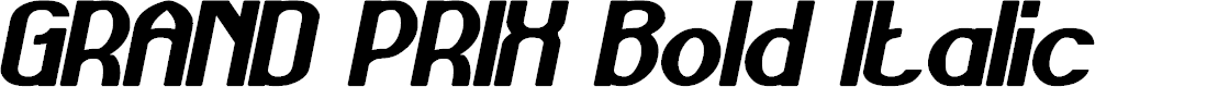 Preview image for GRAND PRIX Bold Italic