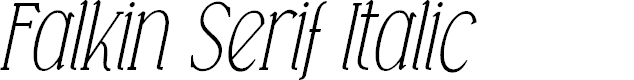 Preview image for Falkin Serif Italic PERSONAL