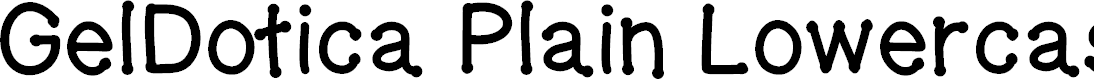 Preview image for GelDoticaPlainLowerCaseThick