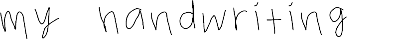 Preview image for my handwriting