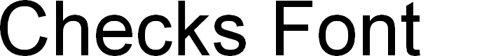 Preview image for Checks Font