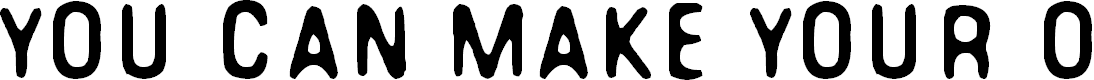 Preview image for You Can Make Your Own Font