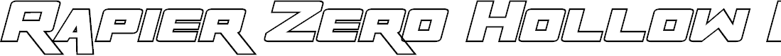 Preview image for Rapier Zero Hollow Italic