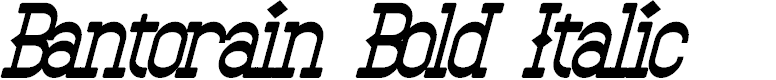 Preview image for Bantorain Bold Italic