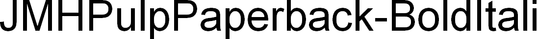 Preview image for JMHPulpPaperback-BoldItalic