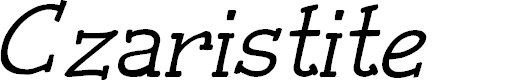 Preview image for Czaristite Bold Oblique