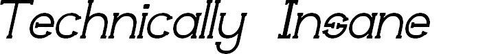 Preview image for Technically Insane Italic