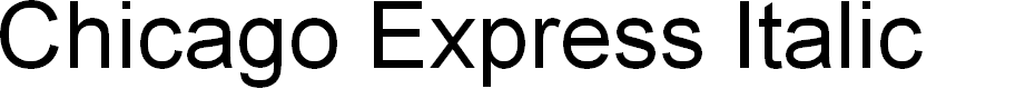 Preview image for Chicago Express Italic