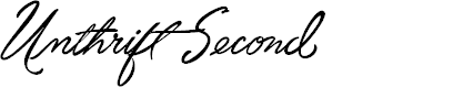 Preview image for Unthrift Second Personal