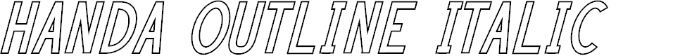 Preview image for HANDA OUTLINE Italic
