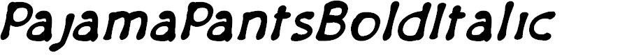 Preview image for PajamaPantsBoldItalic