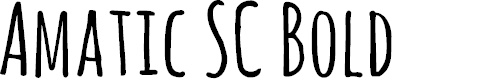 Preview image for Amatic SC Bold