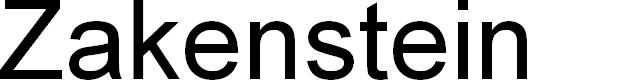 Preview image for Zakenstein Regular Font
