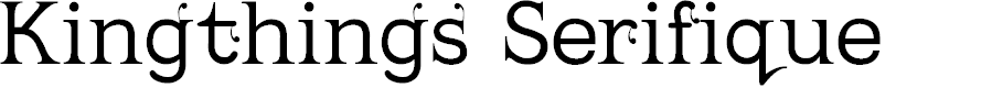 Preview image for Kingthings Serifique Light