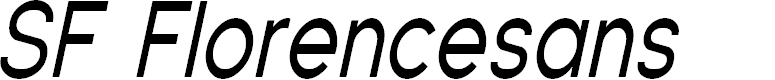 Preview image for SF Florencesans Cond Italic