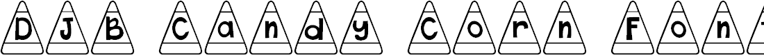 Preview image for DJB Candy Corn Font