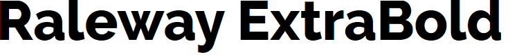 Preview image for Raleway ExtraBold