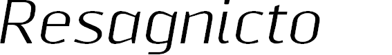Preview image for ResagnictoItalic