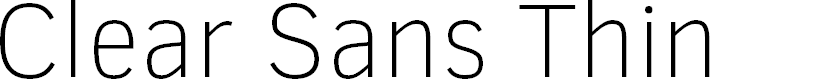 Preview image for Clear Sans Thin