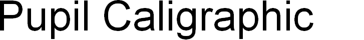 Preview image for Pupil Caligraphic