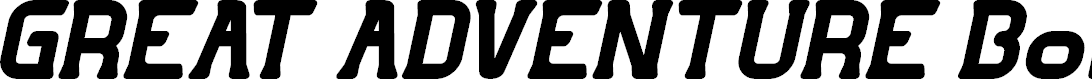 Preview image for GREAT ADVENTURE Bold Italic