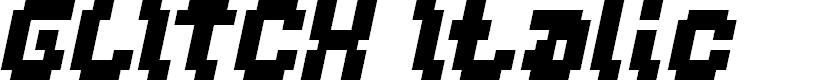 Preview image for GLITCH Italic