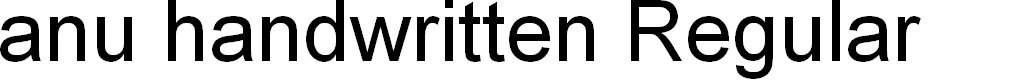 Preview image for anu handwritten Regular