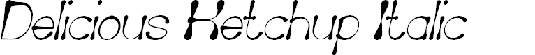 Preview image for Delicious Ketchup Italic