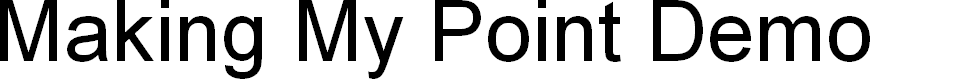 Preview image for Making My Point Demo