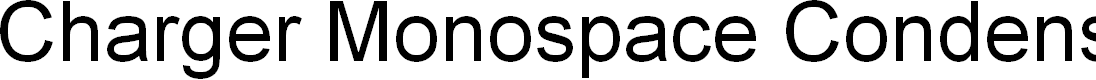 Preview image for Charger Monospace Condensed