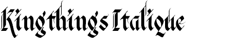 Preview image for Kingthings Italique