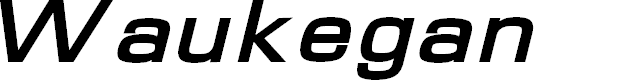 Preview image for Waukegan LDO Extended Bold Oblique