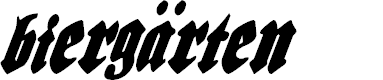 Preview image for Biergärten Condensed Italic